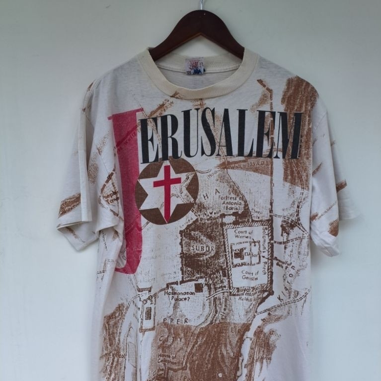 Kaos aop vintage Jerusalem
