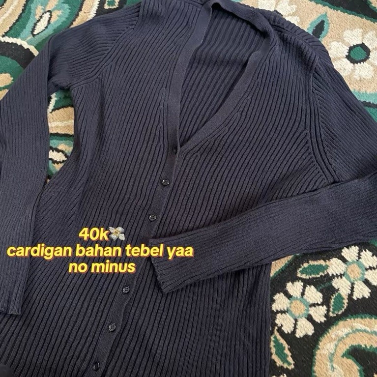 Cardigan dark navy pl
