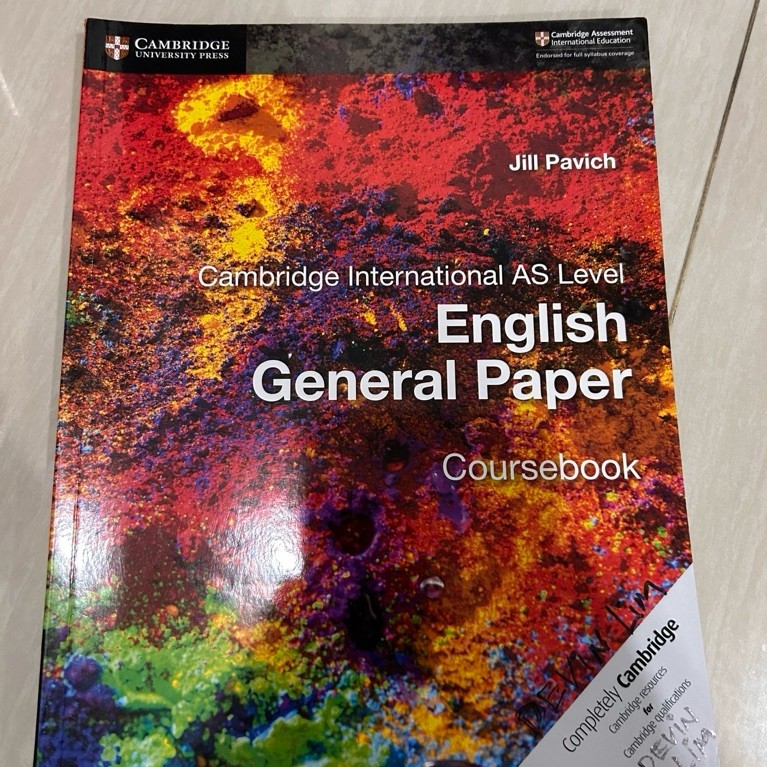 Cambridge International English general paper AS level Coursebook