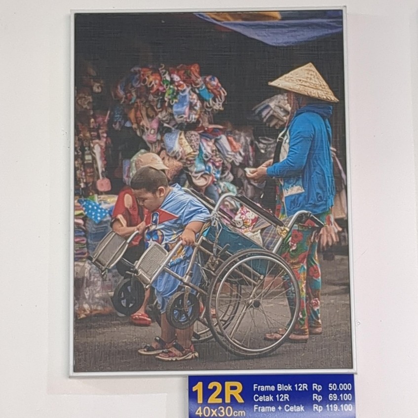 CETAK FOTO + FRAME BLOK 12R DAN 12RP