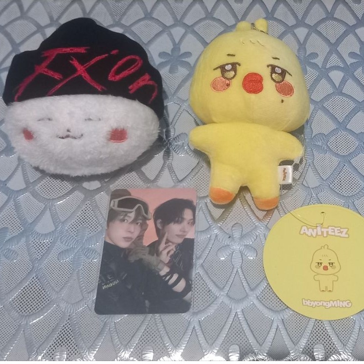 Aniteez v2 plush keyring BBYEONGMING + Doll Keyring MD Birthday Mingi (bonus pc minyun)