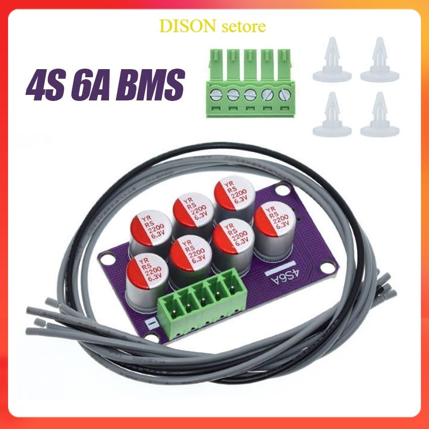 DISON Active Balancer Lifepo4 6A 4s penyeimbang tegangan baterai litium lifepo4 Penyeimbang Lithium 