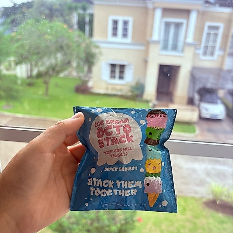 punimaru original squishy Ice cream Octo Stacks cute pineapple (Lengkap)