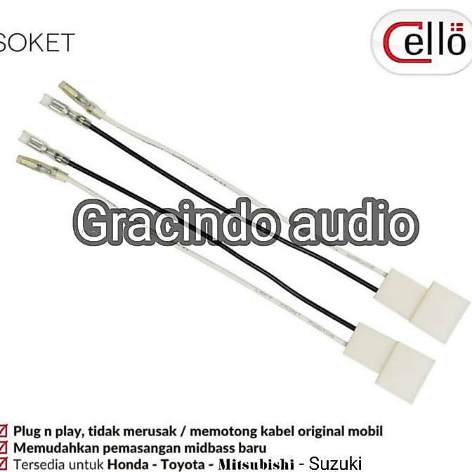 Promo Speaker Coaxial 3way Cello + Ring + Kabel Soket PNP Suzuki Ertiga Diskon