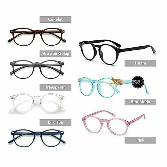 Kacamata Oval Wanita Korea KT119 Frame Kacamata sungglass