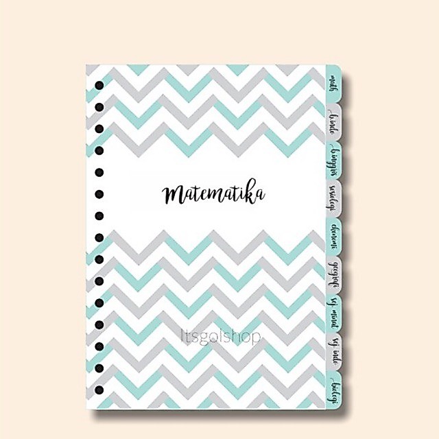 CUSTOM PEMBATAS BINDER | BINDER DIVIDER | PEMBATAS BINDER CUSTOM TEBAL | BINDER A5 | BINDER B5