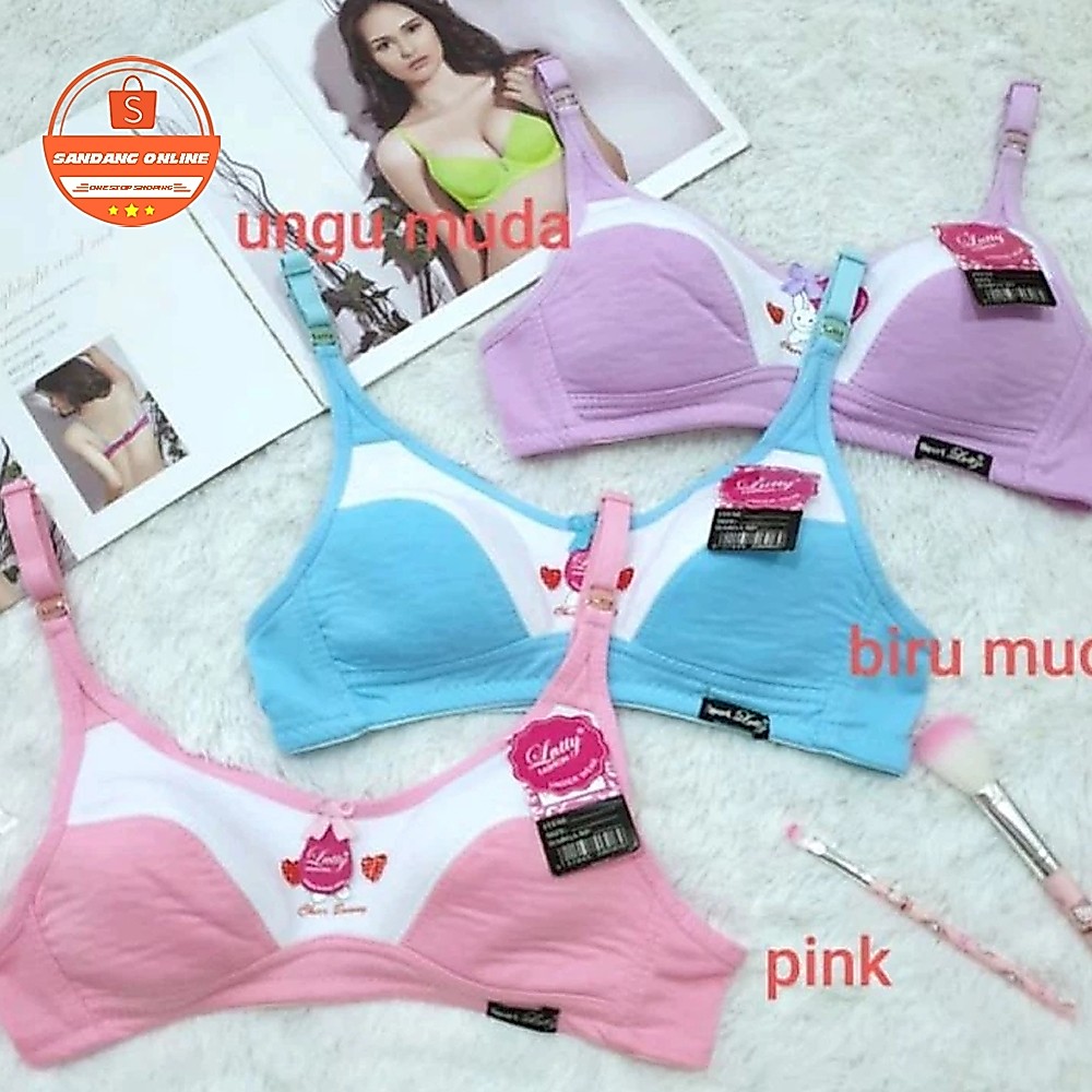 Sport Bra Adem ABG Lutty Anak Perempuan Miniset BH Remaja Import MiniSet SD SMP
