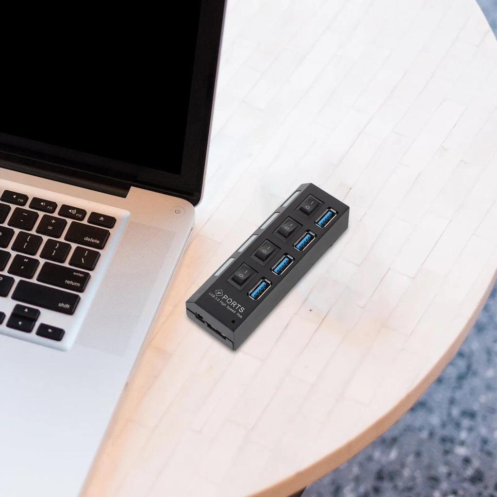 1Pcs Usb3.0 Hub 4 Port High-Speed Desktop Expansion Dock with Gl3520 ip 5Gbps Transfer Plug and Play