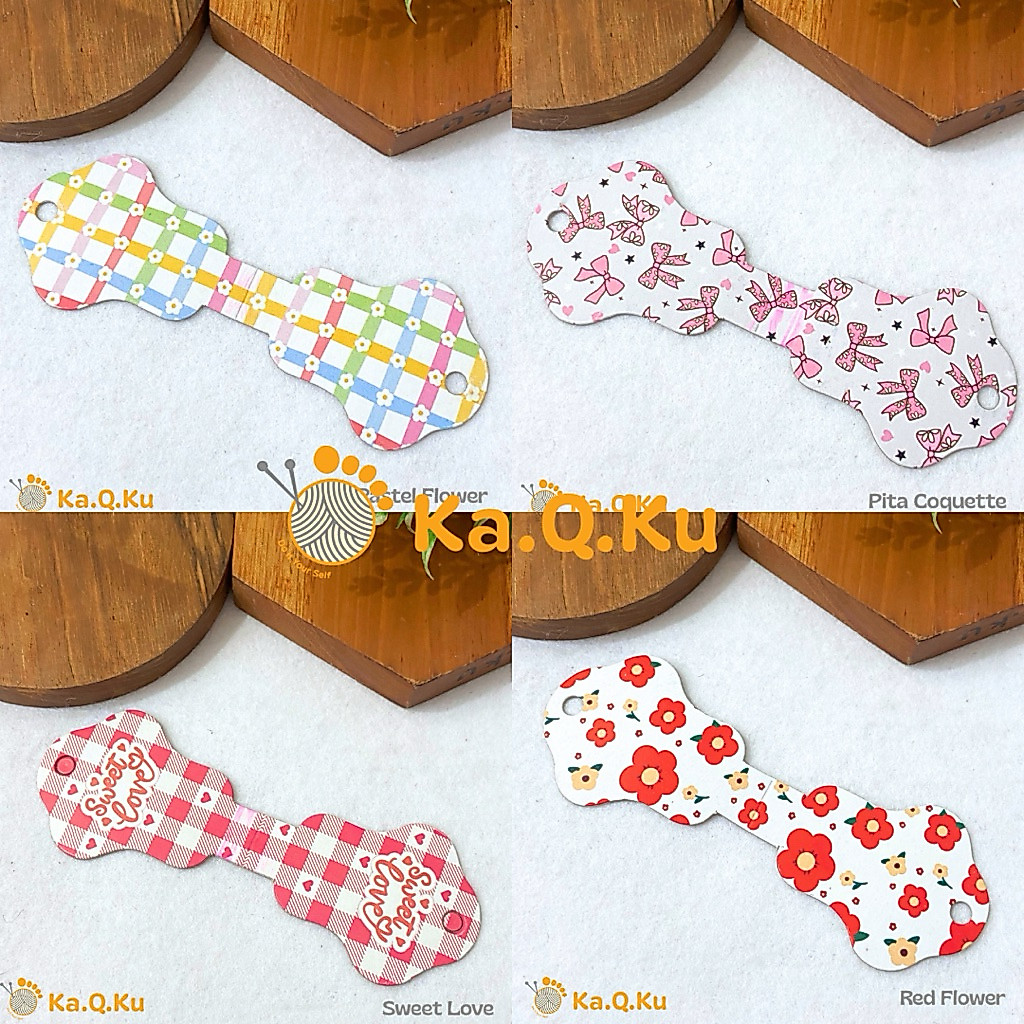 LABEL AKSESORIS GELANG KALUNG - HANG TAG STRAP MASKER KARET RAMBUT
