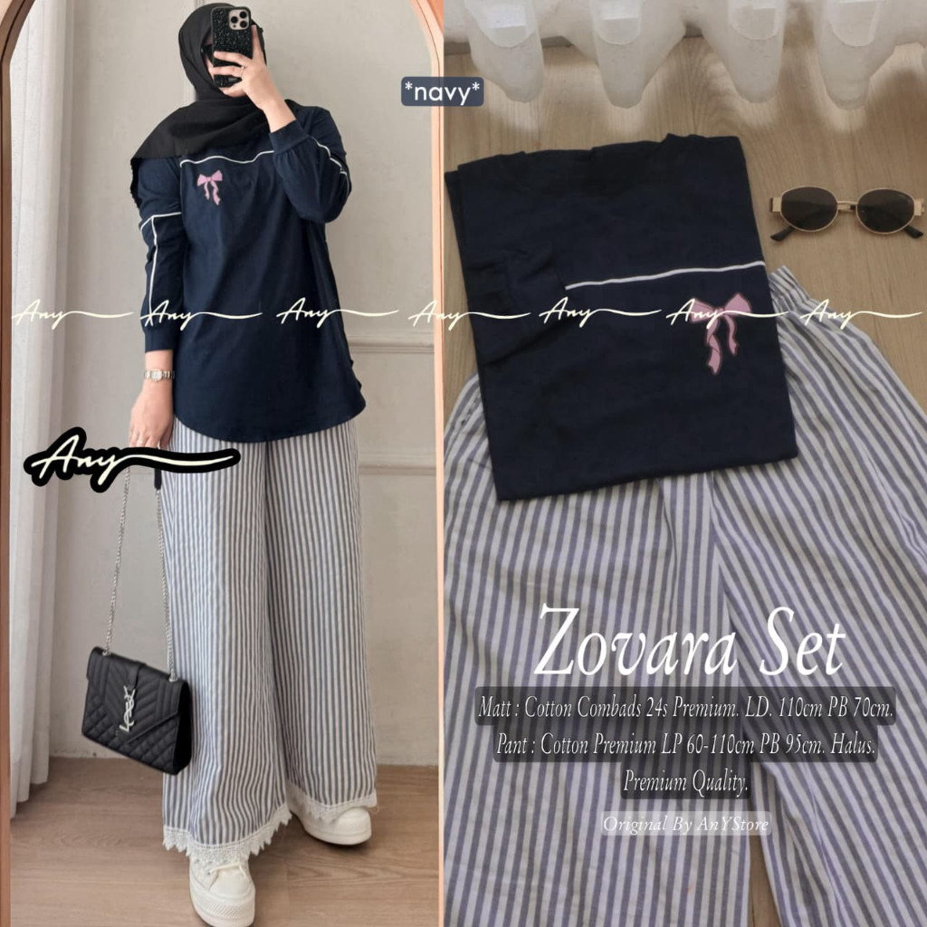 0706    ZOVARA SET by AnY ORIGINAL FASHION HIJAB SOLO