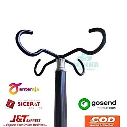 Tiang infus portable 4 gantungan bisa dilipat masuk tas | tiang lebih kokoh | tinggi 210cm | hanger 