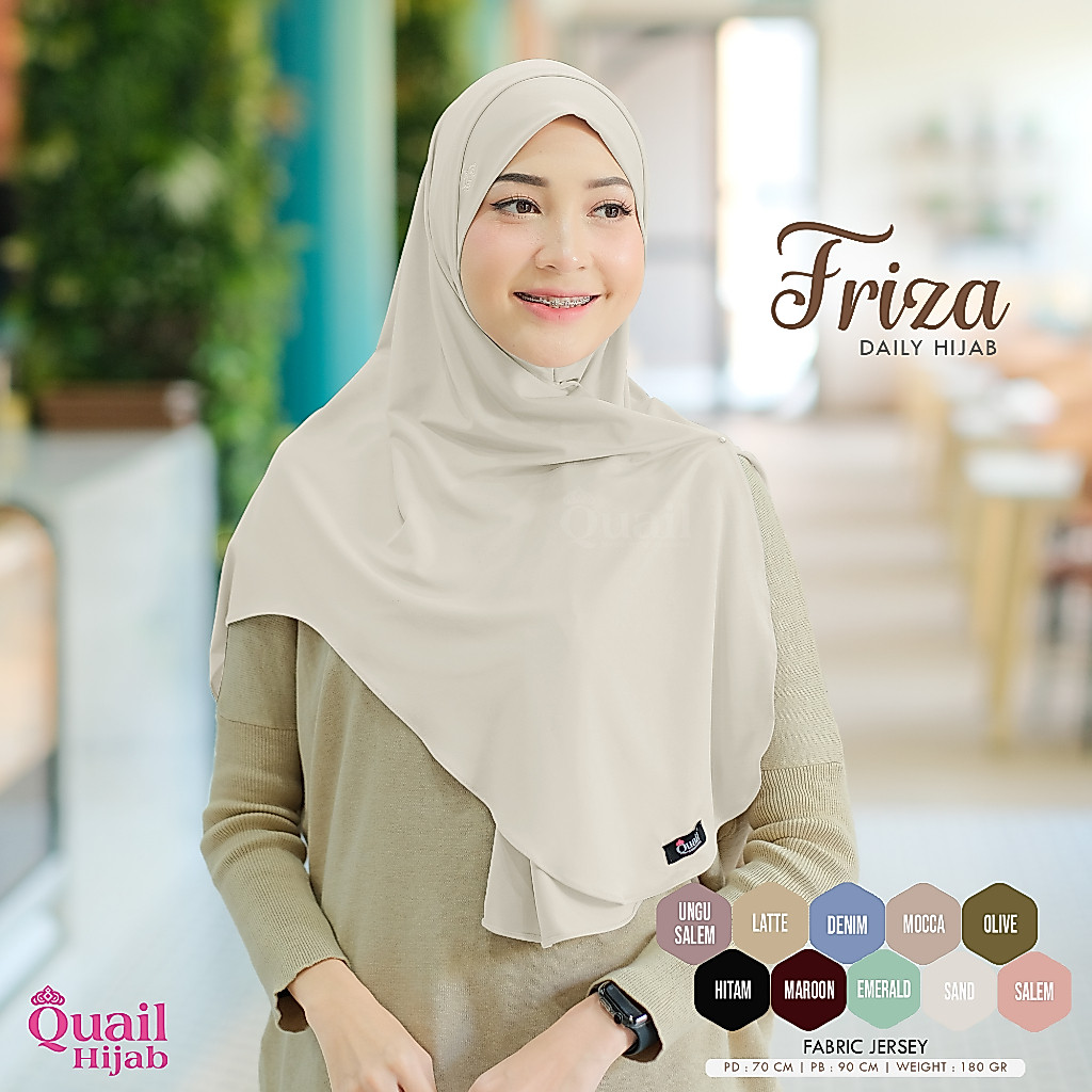 Quail Hijab - FRIZA DAILY HIJAB INSTAN ORI QUAIL
