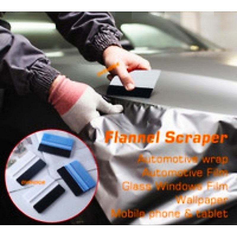 Rakel Stiker Scrapper Sticker Flannel Scrap Stiker Alat bantu pasang stiker motor mobil kaca film Ra