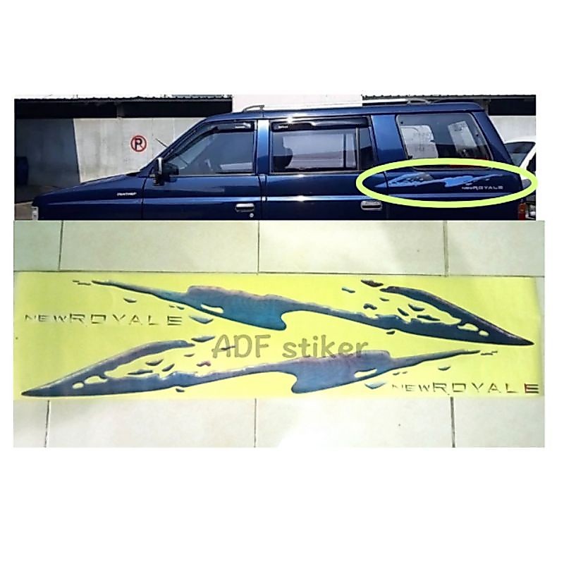 Stiker List Body Isuzu Panther royal / stiker isuzu panther new royale / stiker panther new royal / 
