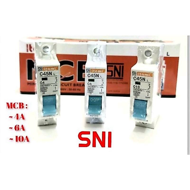MCB C45N-L ITAMI TERSEDIA LED INDIKATOR 2A,4A,6A,10A,16A,20A,25A
