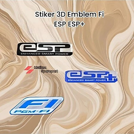 Stiker emblem esp emblem timbul esp esp+ esp plus ESP FI Vario beat ADV