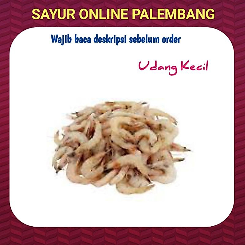 Udang Kecil Segar 250gram - Toko Pasar Tukang Sayur Udang Segar Online Palembang