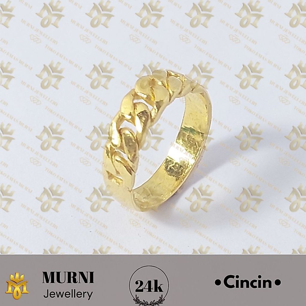 Cincin Emas 24K Asli model Rante - Toko Emas Murni