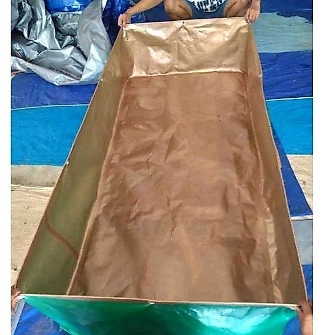 pabrik terpal custom terpal kolam type A20 korea cap lele Bisa bayar cod