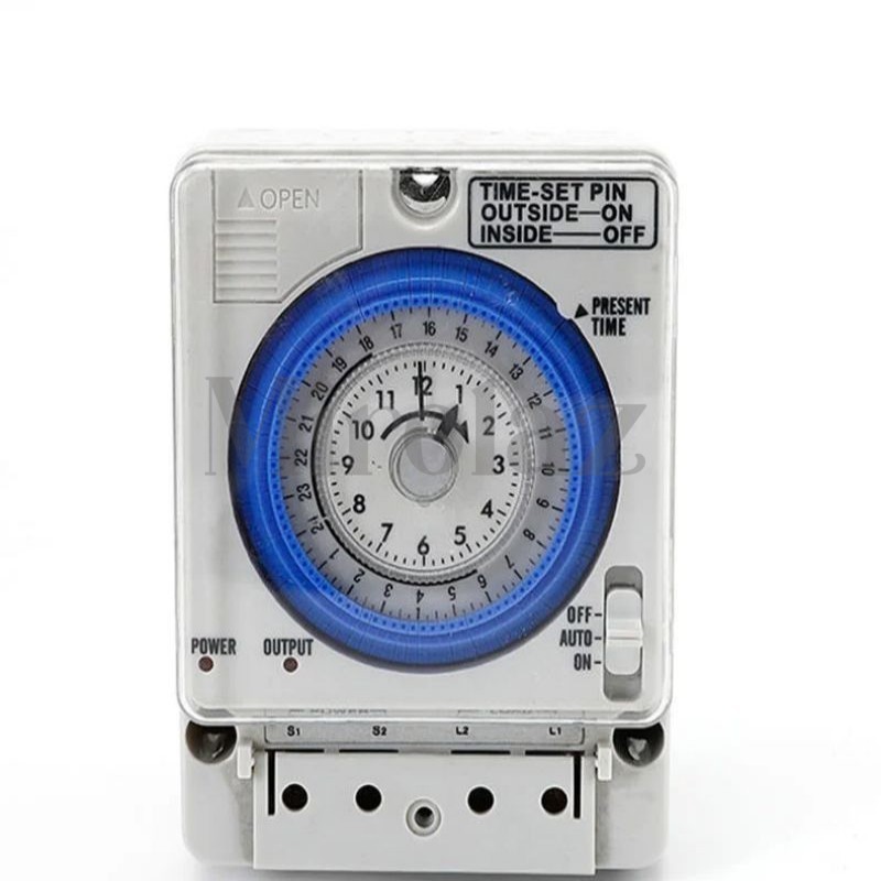 Timer Switch Otomatis 24 Jam Tb388 Timer Analog Penghemat Listrik Penggerak Motor Kuarsa Ac 220v Sak