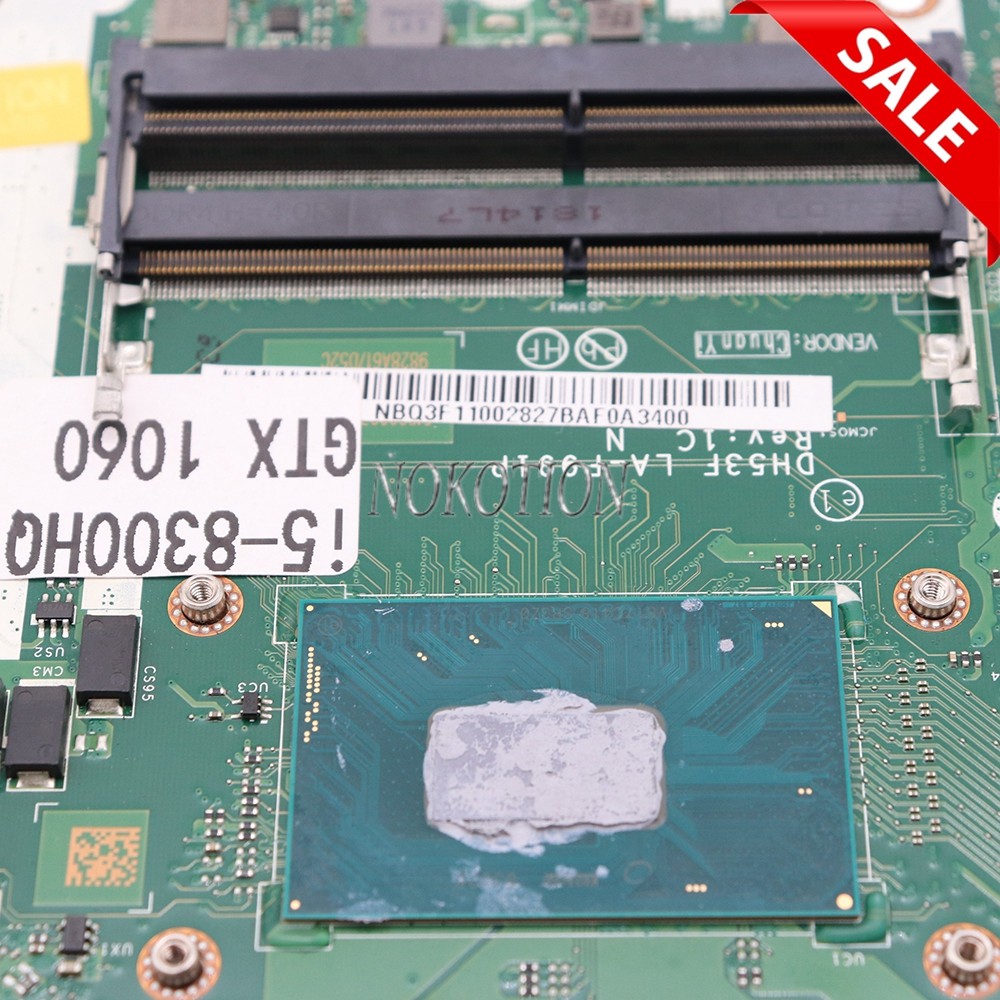 NBQ3F11002 NBGXE11001 DH53F LA-F991P For ACER Predator Helios 300 PH315-51 Laptop motherboard GeForc