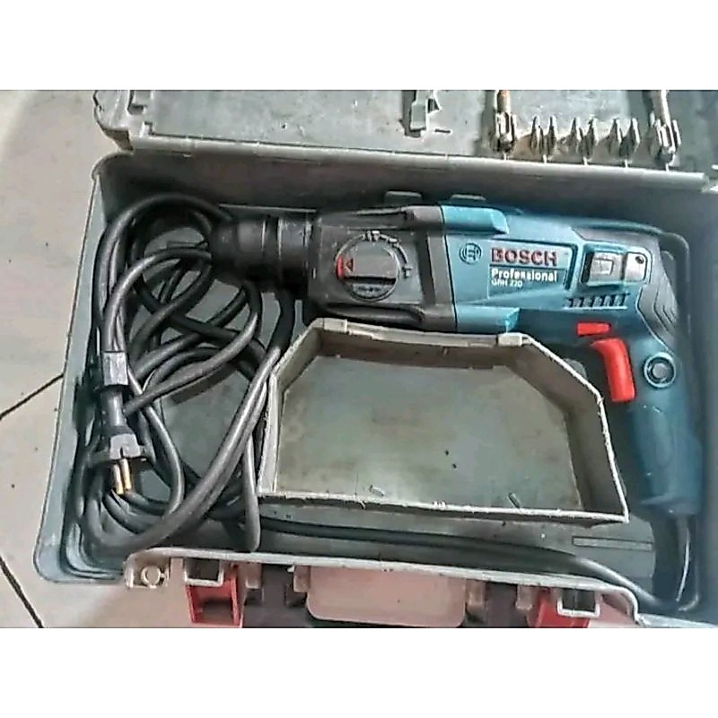 bor hammer drill 3 pungsi Bosch 3 pungsi gbh 220 second normal tinggal pakai