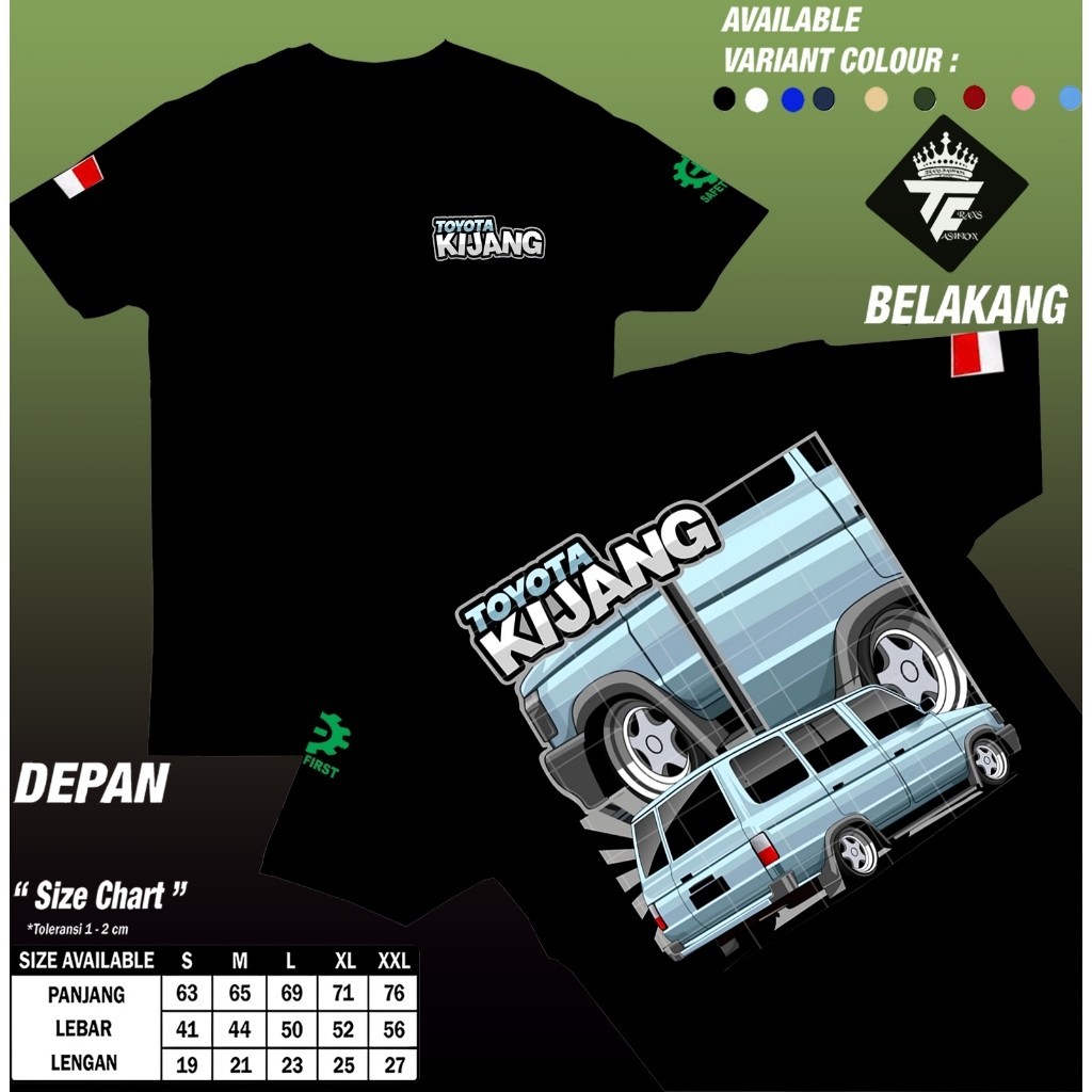 TransFashion Kaos Toyota Kijang Kapsul ceper indonesia