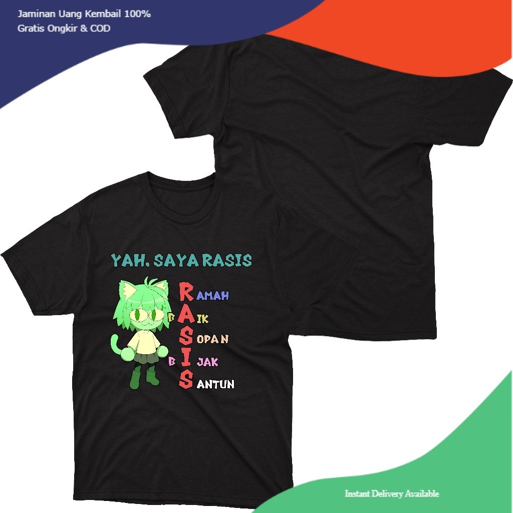 Kaos Meme Stiker WA Kaos Lucu Unisex Pria Wanita