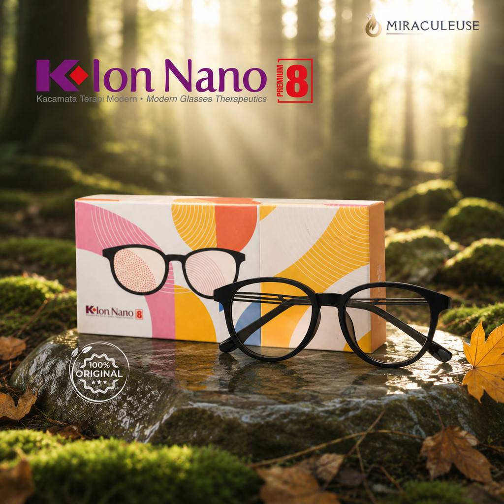 K Ion Nano Premium 8 Black Red Kacamata Kesehatan Modern Original K Link