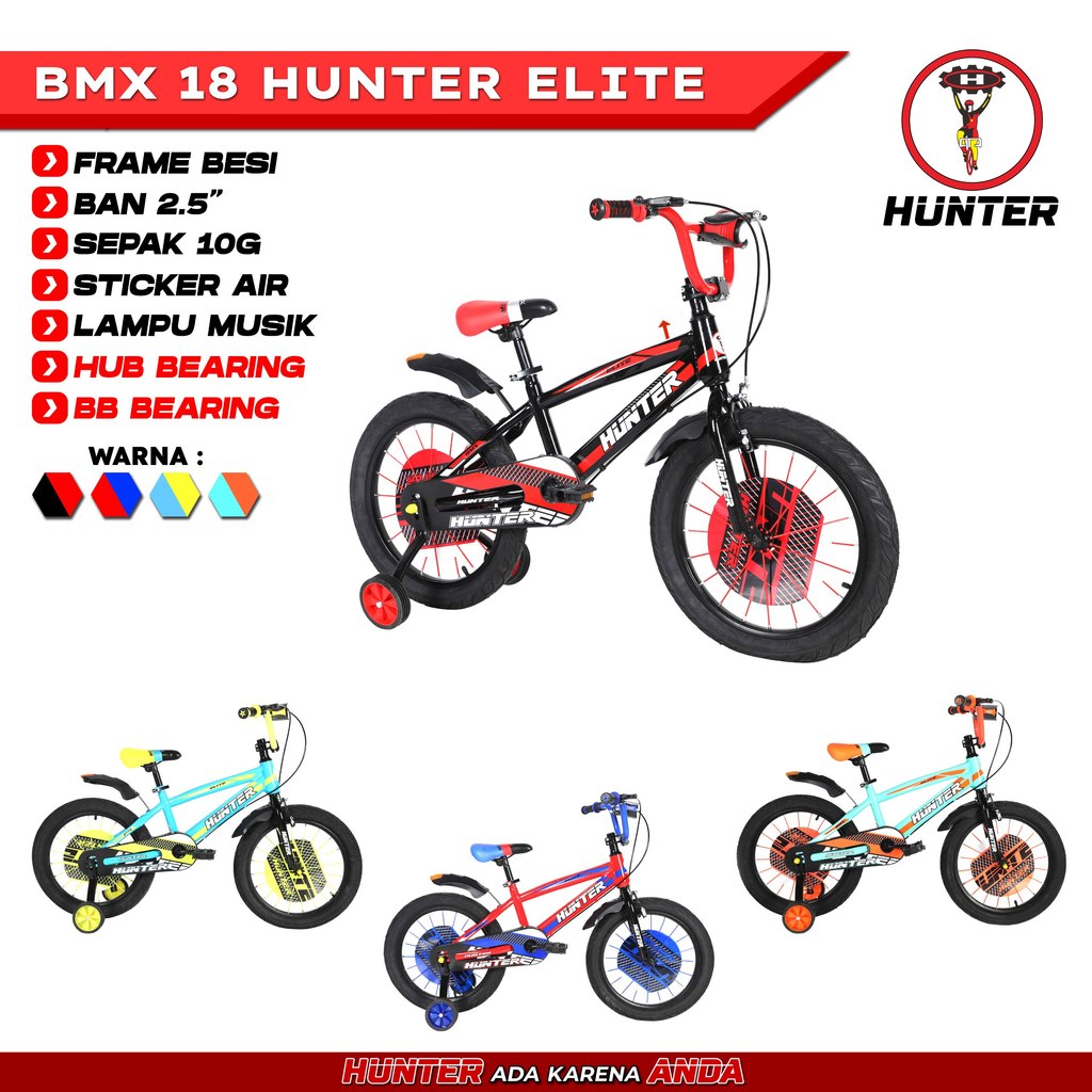 SEPEDA BMX 18" HUNTER ELITE BAN 2.5