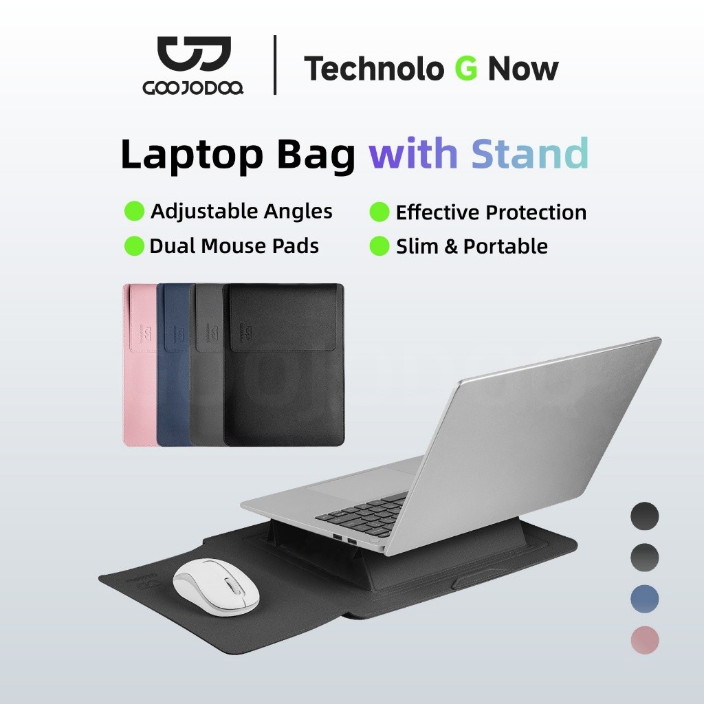 Goojodoq Multipurpose Laptop Bag Upgraded version 13.3/14/15/16 inch With Adjustable Laptop Stand Mo