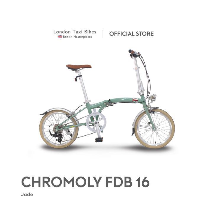 London Taxi CHROMOLY Folding Bike 16 - Jade / Sepeda Lipat 16 Inch - JADE