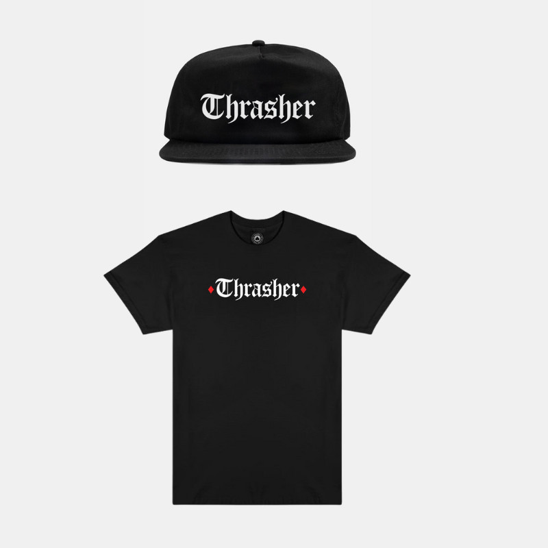 Thrasher x Spitfire - The End Oath ( Kaos & Topi ) | Tshirt Hat | Etakss