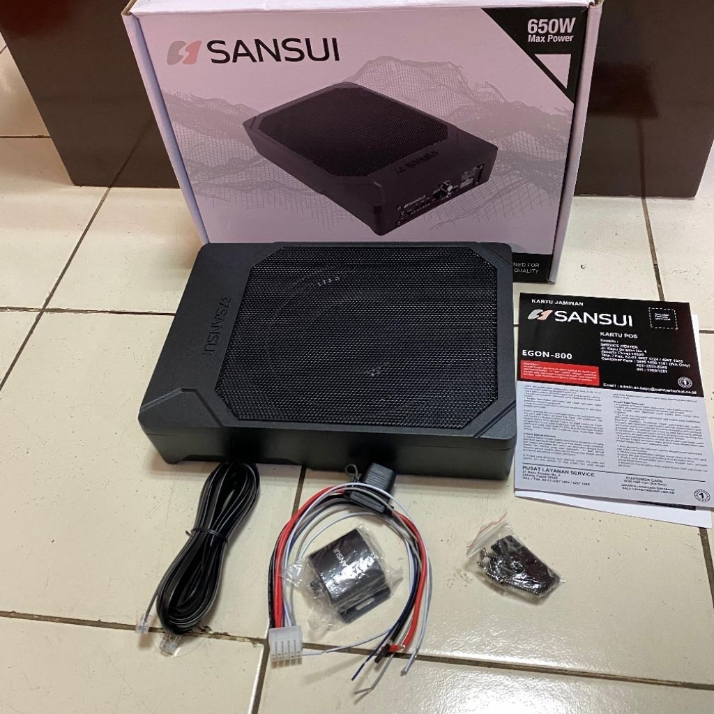 Subwoofer Kolong Aktif Sansui EGON-800 / Sub Kolong Mobil