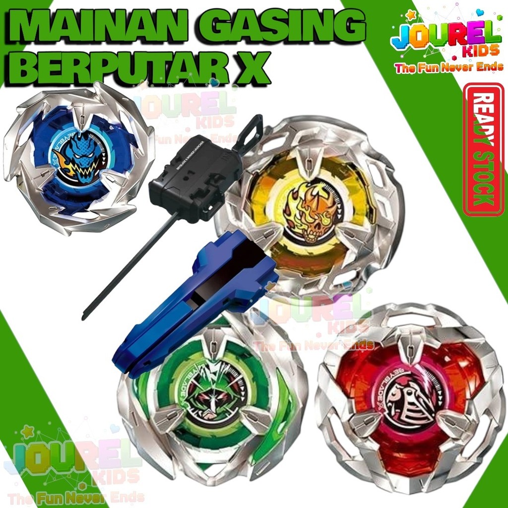 READY Mainan Gasing Combat Gyroscope X Starter Pack Mainan Gangsing Aduan Seru Anak