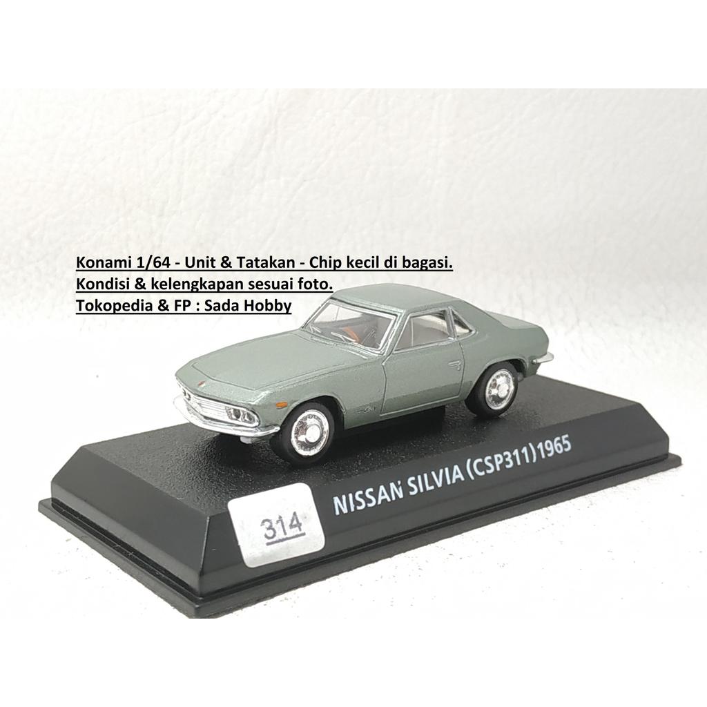 Diecast Konami 1/64 Nissan Silvia CSP311 Silver