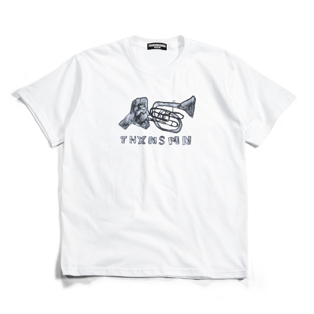 Tshirt Concertina Katun Putih Thanksinsomnia Regular Fit