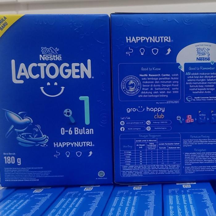 LACTOGEN 1 Susu Formula Bayi 0 - 6 Bulan Box  - 180gram