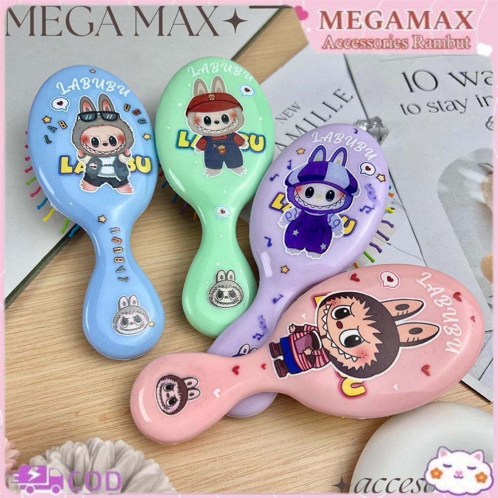 MX - SISIR LABUBU PELANGI RAINBOW SISIR ANAK LABUBU WET BRUSH RAMBUT LURUS KERITING SISIR LABUBU LUC