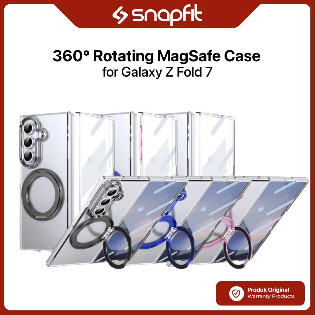 Case Samsung Galaxy Z Fold 7 Fold7 SNAPFIT 360°Rotating Magsafe Magnetic Holder Phone Case