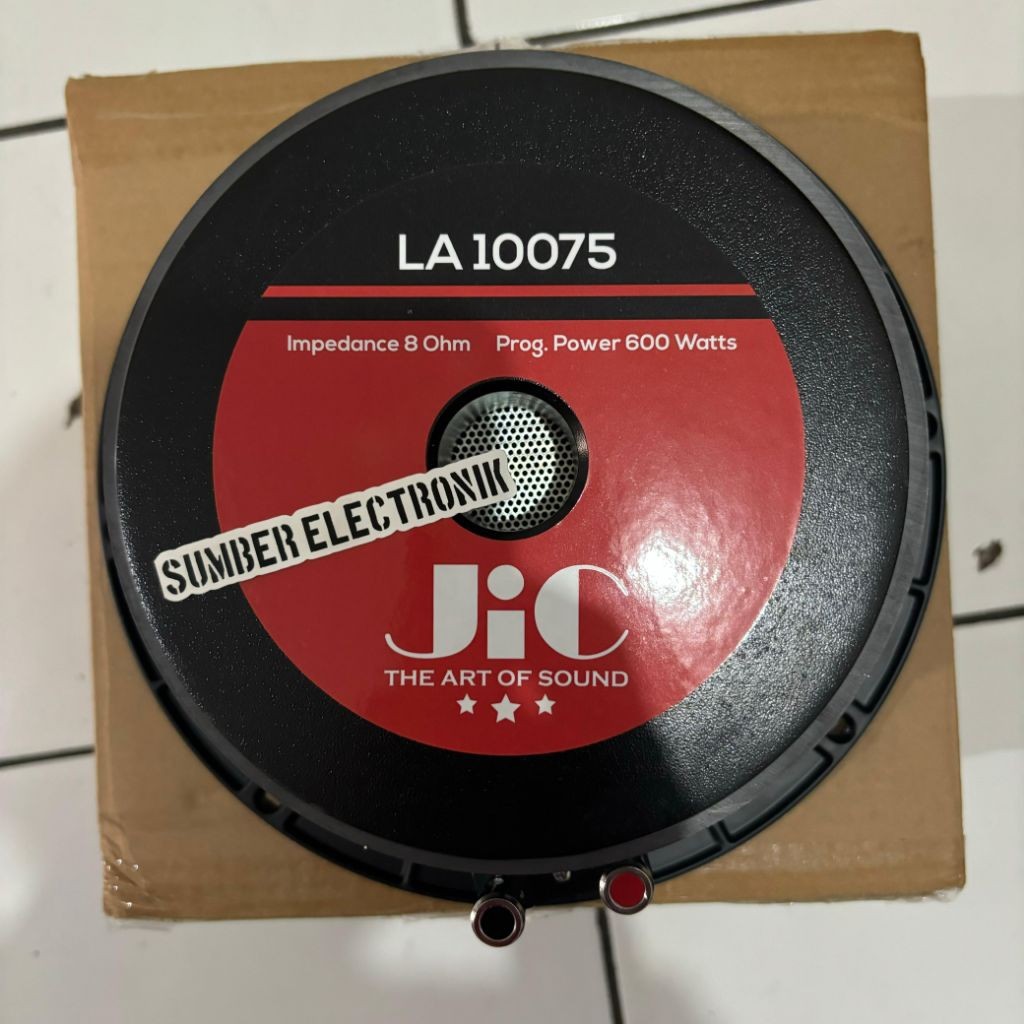 Speaker 10 Inch JIC LA 10075 Middle 600W SPL 95.18dB