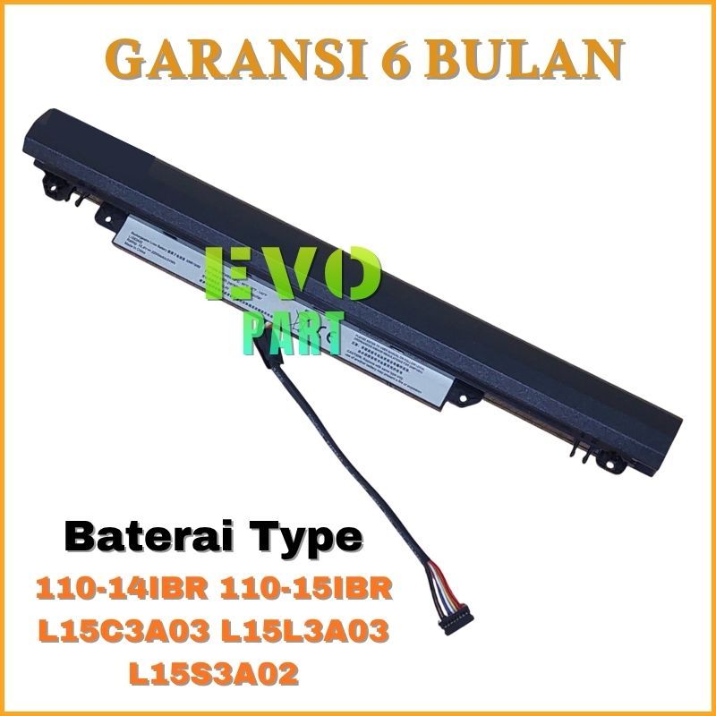 Baterai Batre Compatible For 110-14AST 110-14IBR 110-15IBR 110-15ACL Series L15C3A03 -NEW