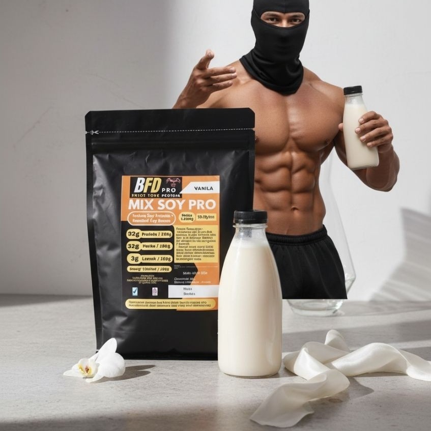 Bubuk Protein Kedelai Campuran Isolat dan Kacang Sangrai untuk Minuman Sehat 1 kg