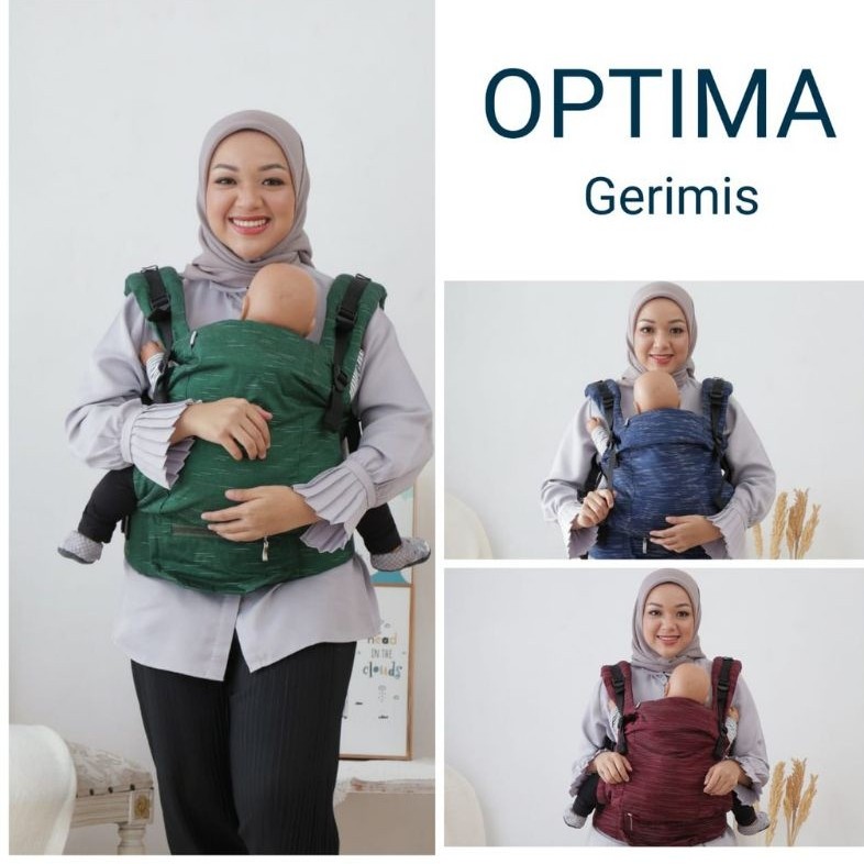 Gendongan Bayi SSC Optima Gerimis V2 Nana Baby Carrier M Shape Ergonomis Nyaman Untuk Posisi Duduk B