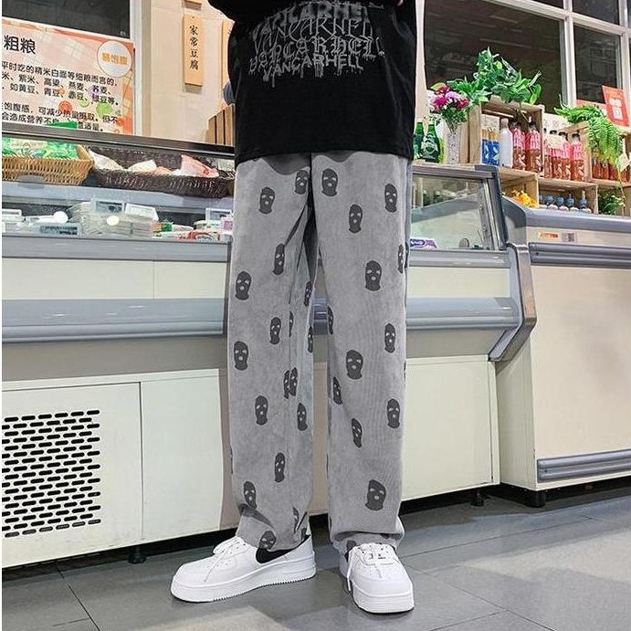 DISKON SPECIAL  Celana Corduroy KAPLL Pria Baggy Pants Ankle Pants Panjang Study Tour Dewasa Fit - S