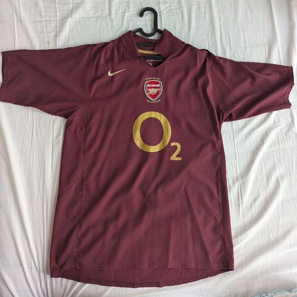 Arsenal Maroon 2005/2006 size L #Pires original