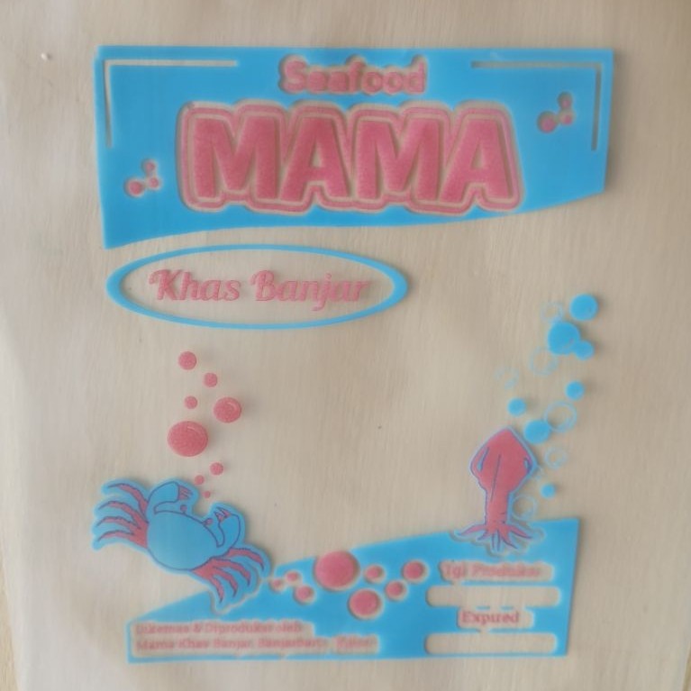 Sablon plastik PE uk 10x15 tebal 05 - plastik Frozen - plastik kemasan - plastik lentur