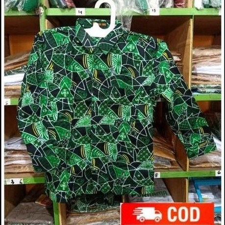 PREMIUM seragam batik SD sidoarjo batik UKS Sidoarjo lengan panjang PREMIUM