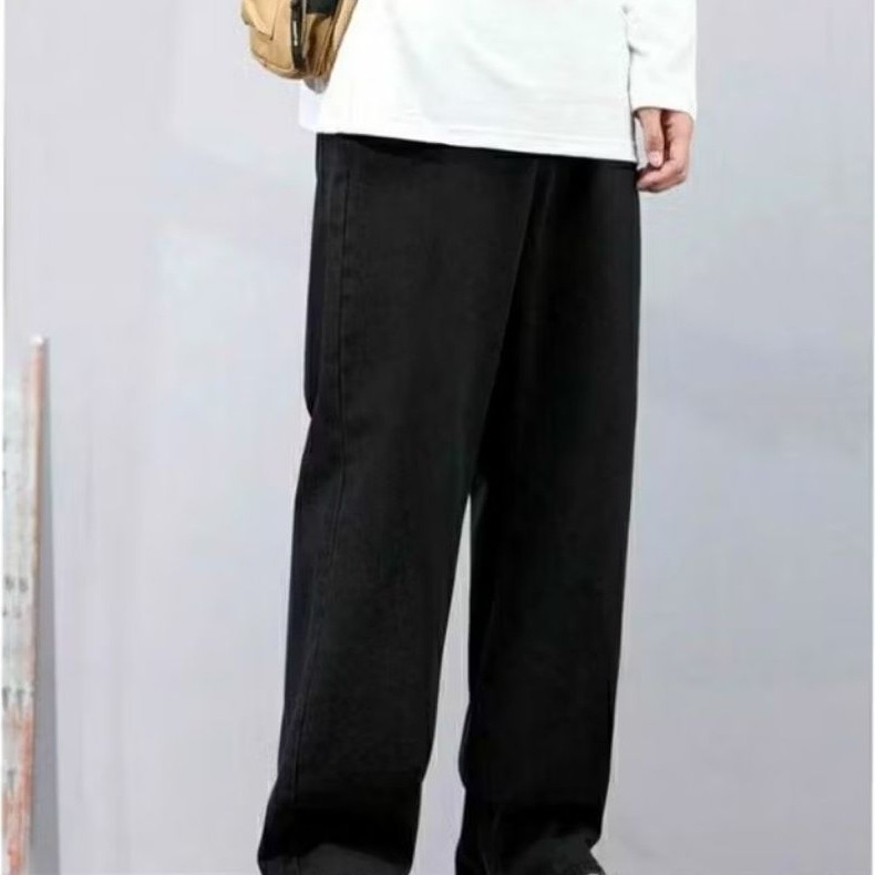 Celana Jeans Pria Baggy Pants Korean style Oversize Loose Denim Polos