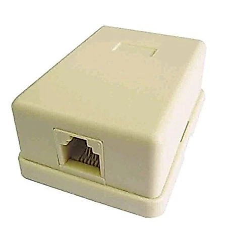 Roset Telepon 1 Lubang RJ11 / Terminal Telefon 1 Lubang RJ11